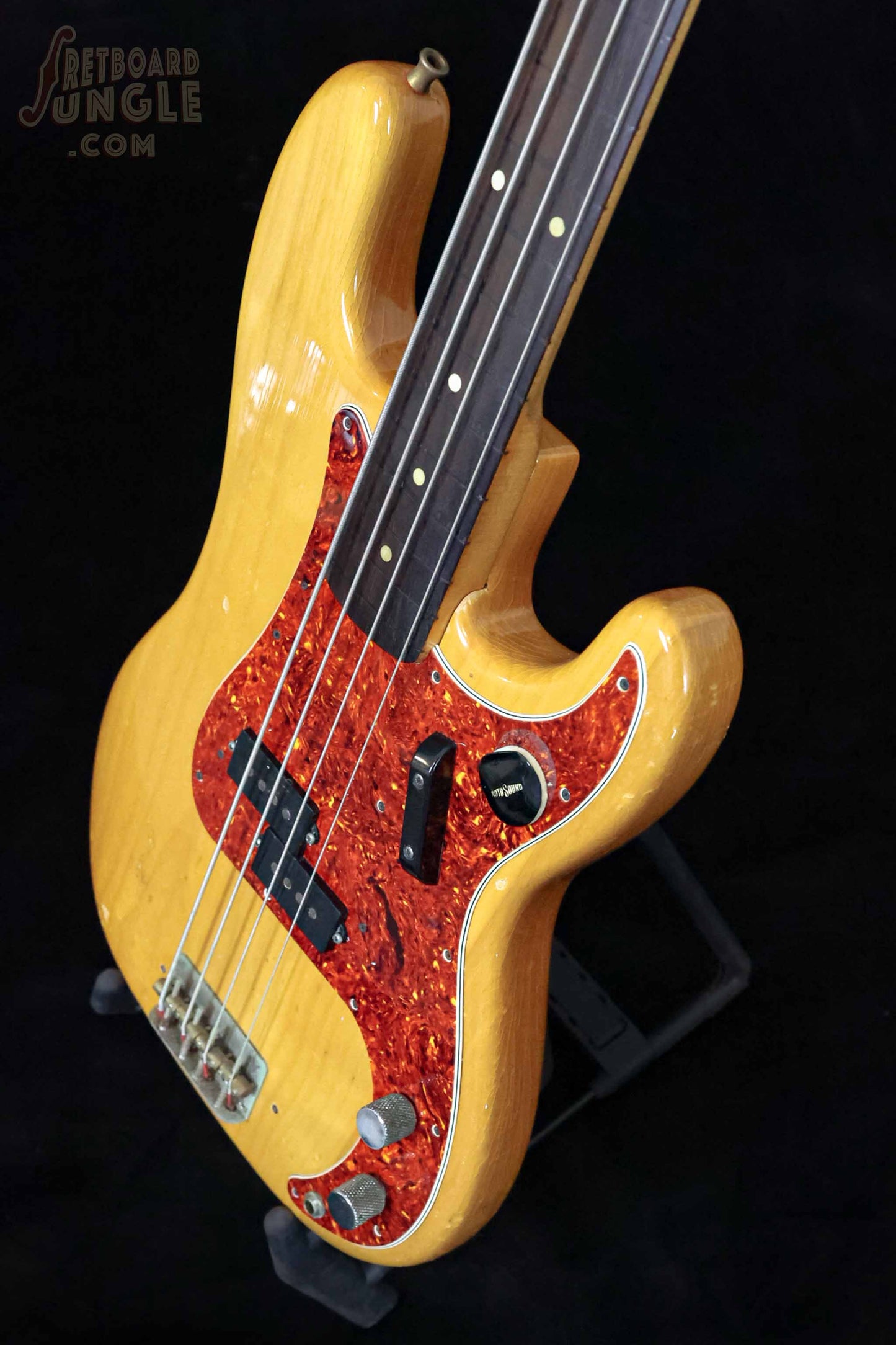 Vintage Fender Precision Bass - Fretless - Natural Refin - 1962 - USA