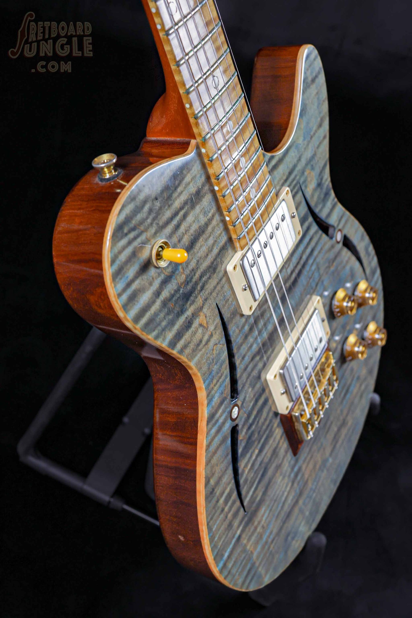Andy Taylor Custom Double Humbucker Semi Hollow Guitar - Teal - 2022 - Aus