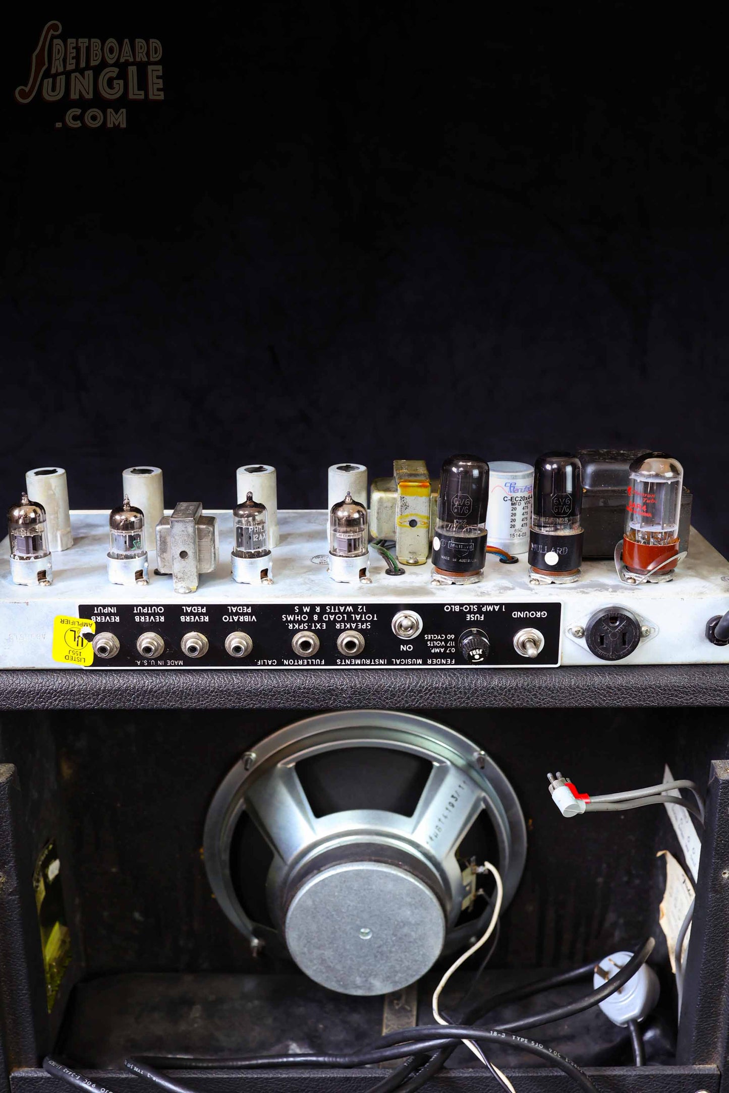 Fender Princeton Reverb Amp - Black Tolex - 1977 - USA