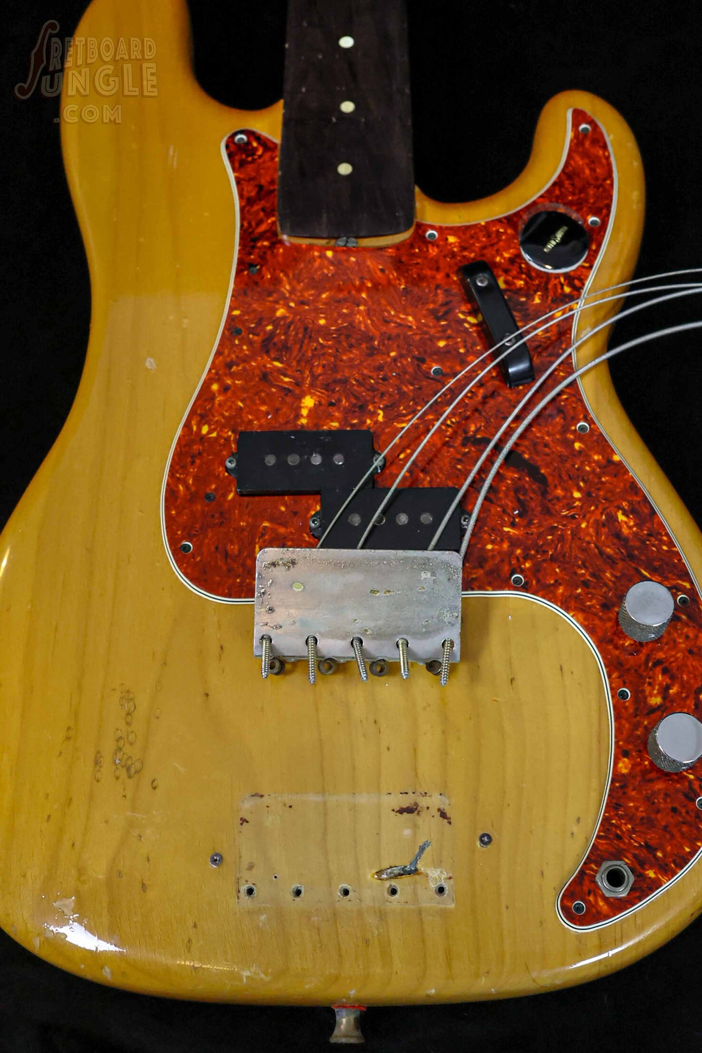 Vintage Fender Precision Bass - Fretless - Natural Refin - 1962 - USA