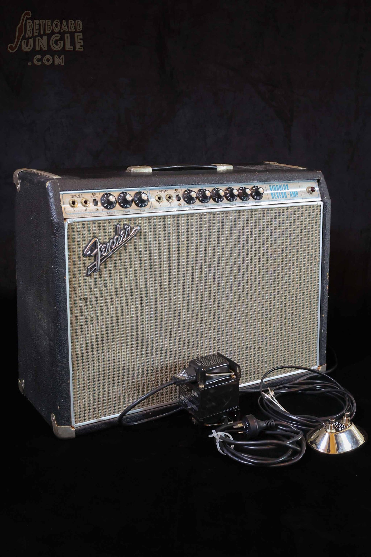 Vintage Fender Vibrolux Reverb Amp - Black - 1968 - USA
