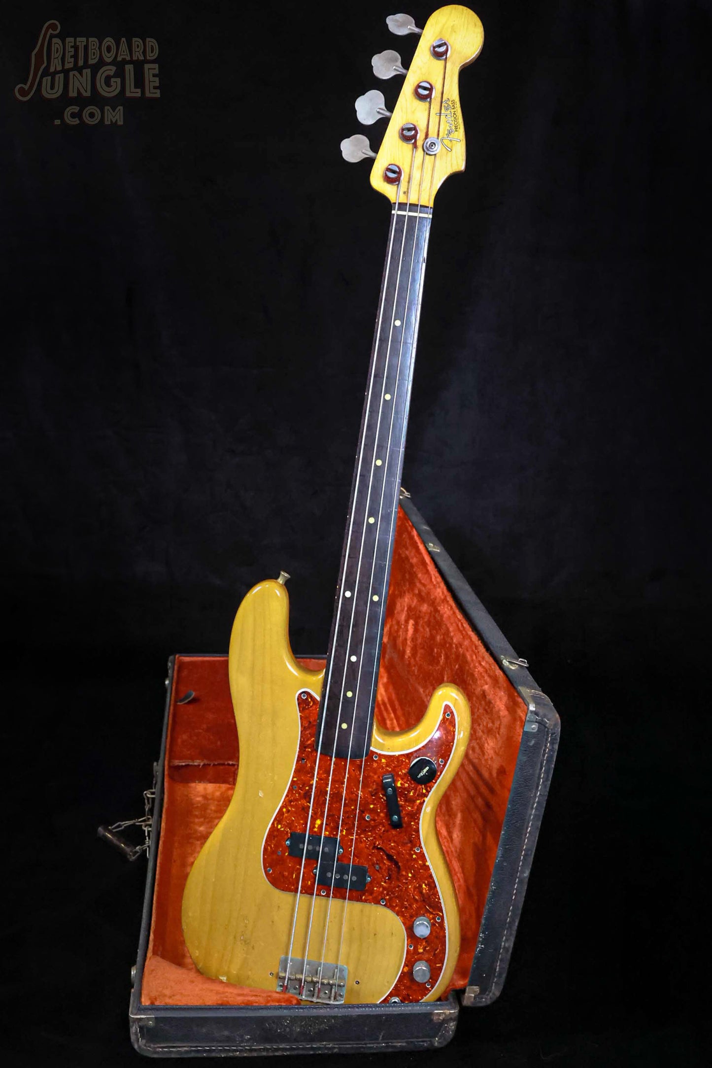 Vintage Fender Precision Bass - Fretless - Natural Refin - 1962 - USA