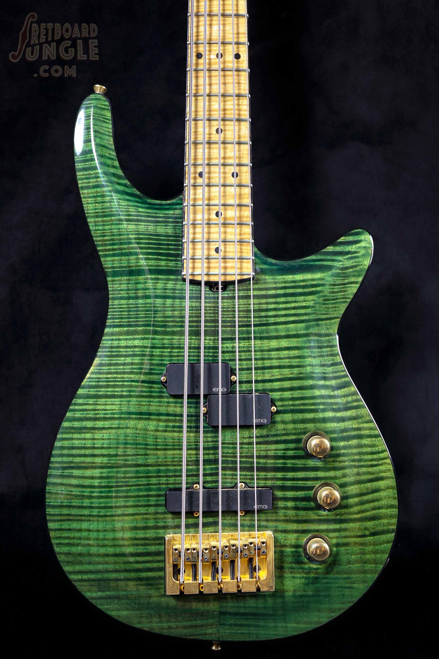 Andy Taylor Custom 5 String Bass - Green - 2021 - Aus
