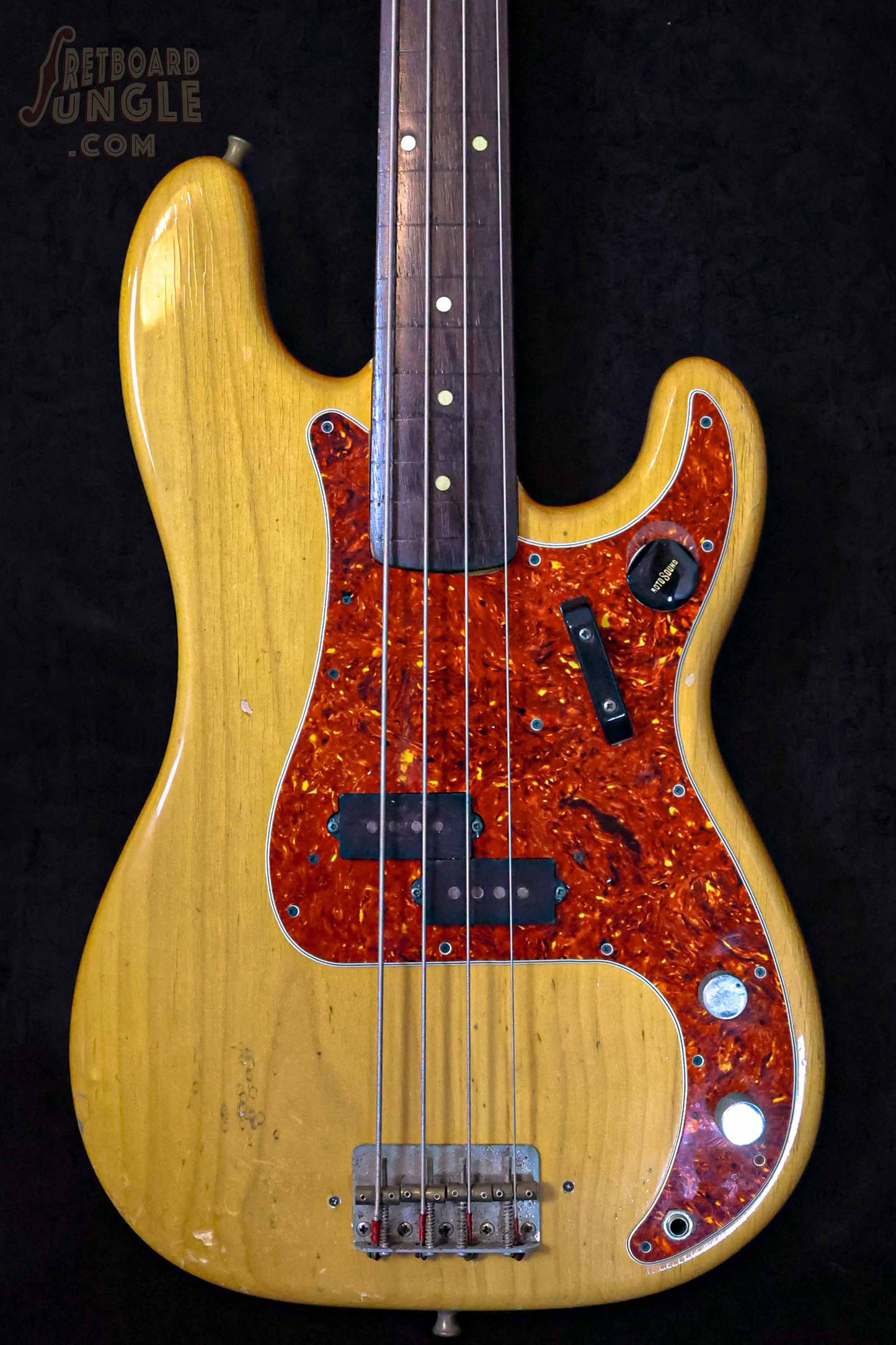 Vintage Fender Precision Bass - Fretless - Natural Refin - 1962 - USA