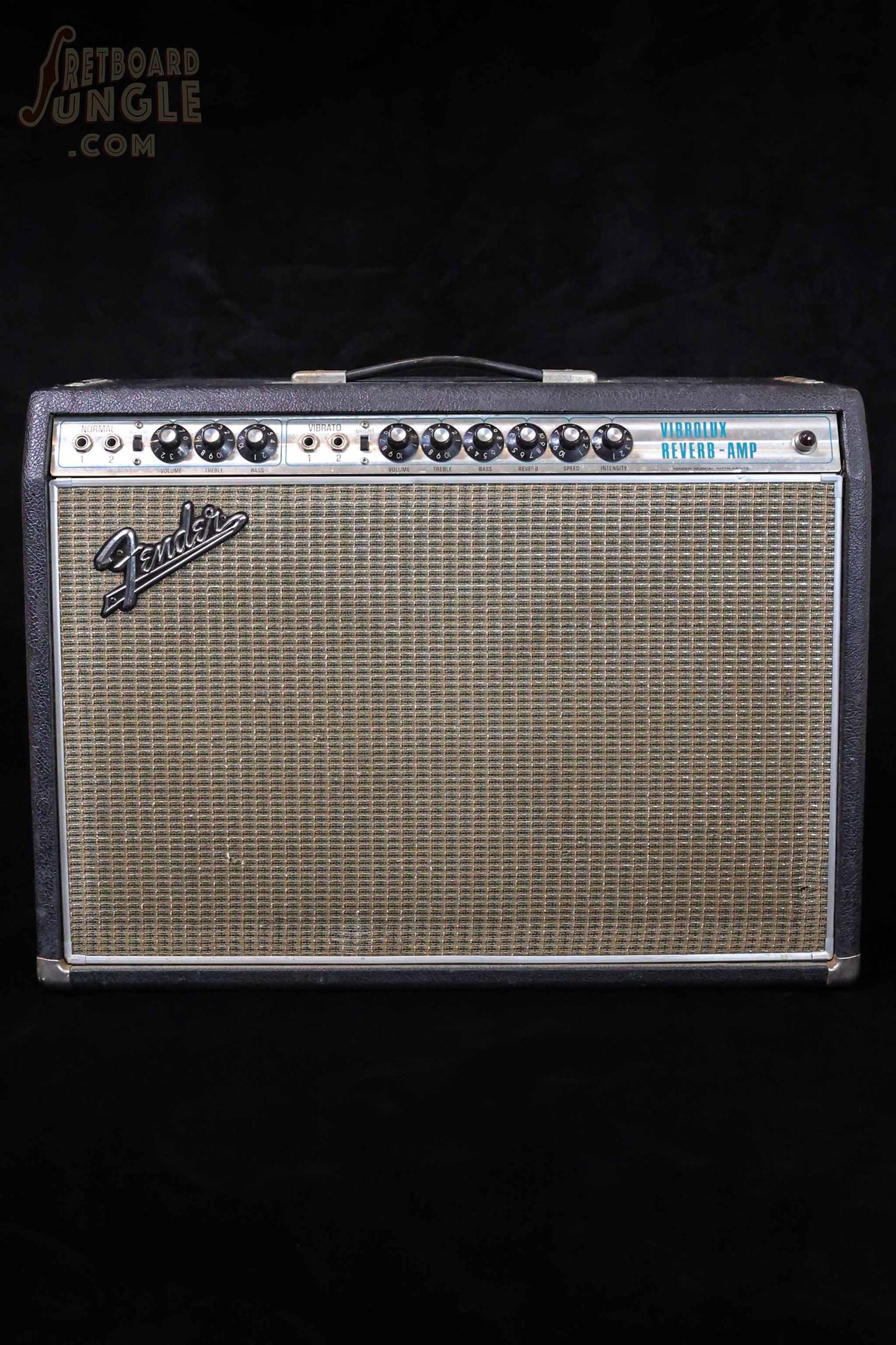 Vintage Fender Vibrolux Reverb "Drip Edge" Amp - Black Tolex - 1968/69 - Made in USA