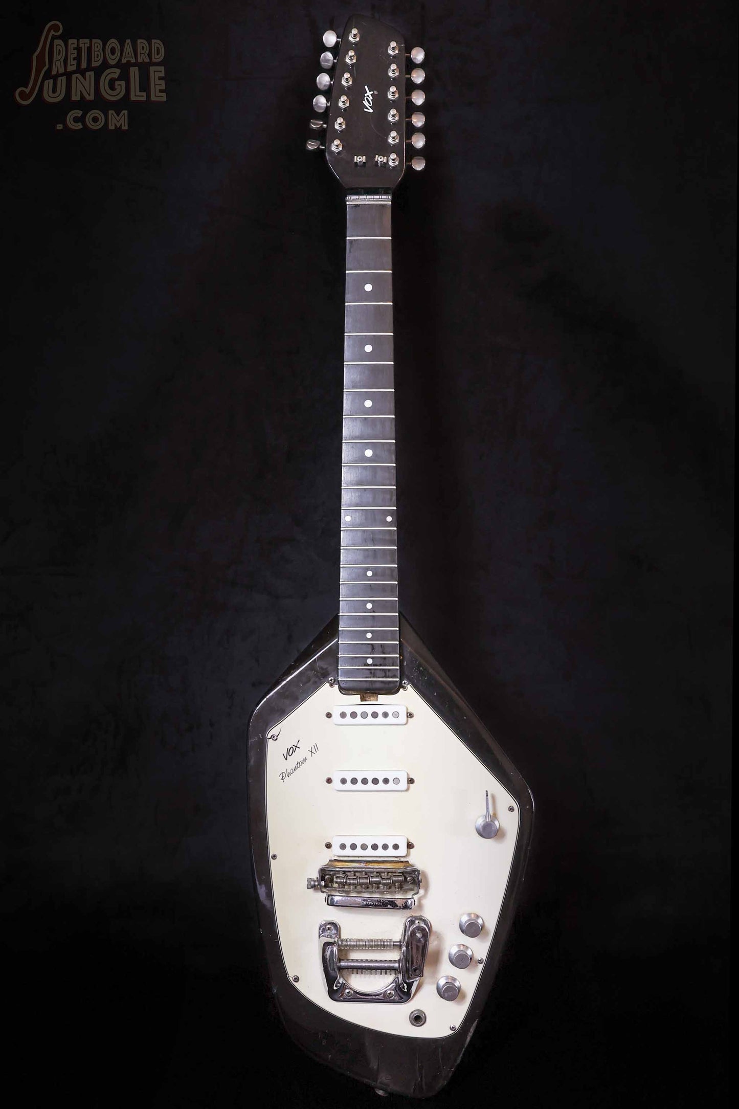 Vintage Vox Phantom XII 12 String Electric Guitar - Black - 1966 - Italy