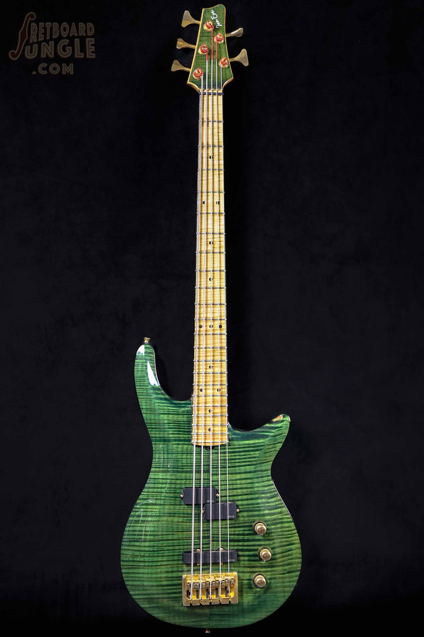 Andy Taylor Custom 5 String Bass - Green - 2021 - Aus