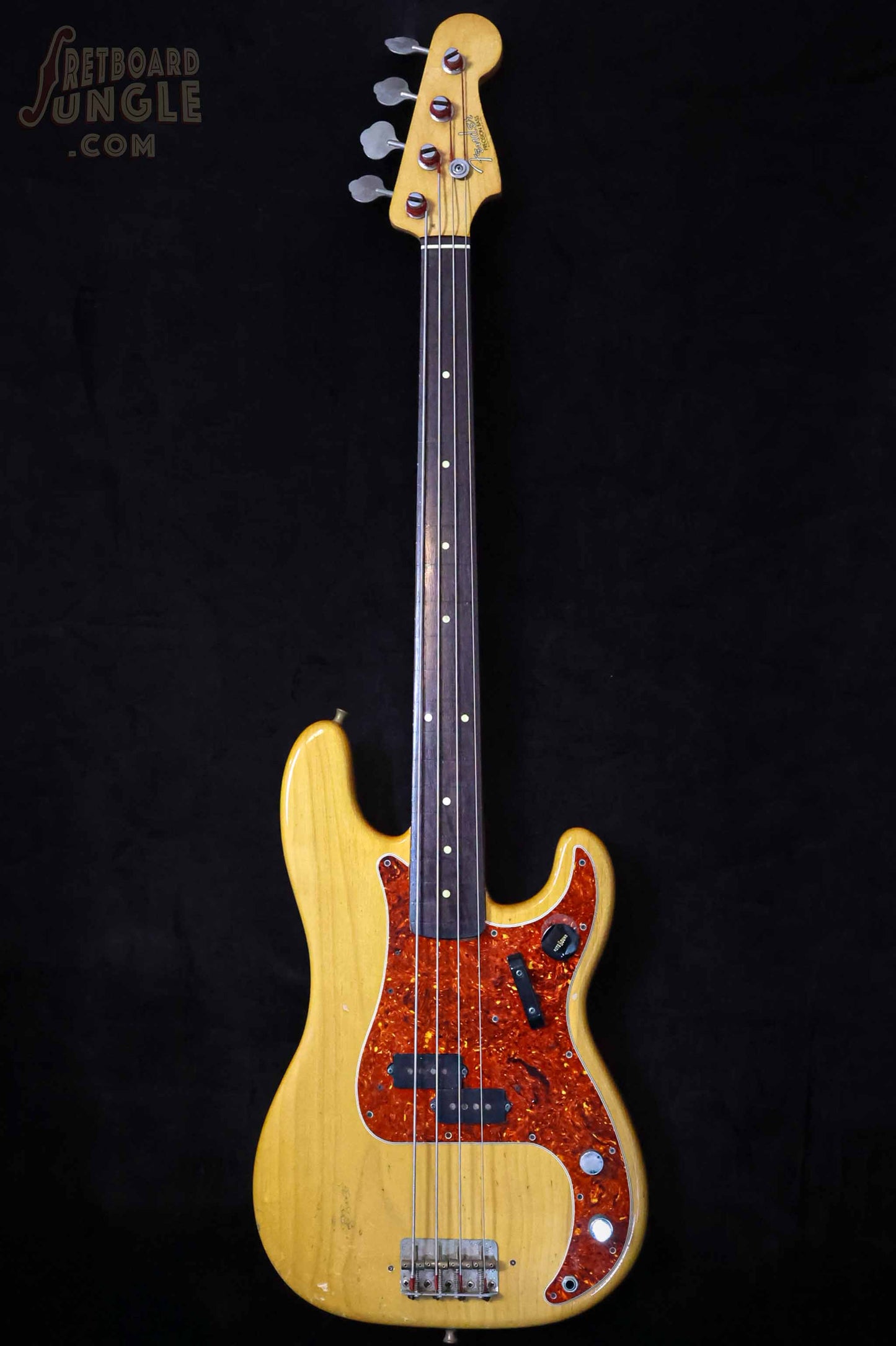 Vintage Fender Precision Bass - Fretless - Natural Refin - 1962 - USA