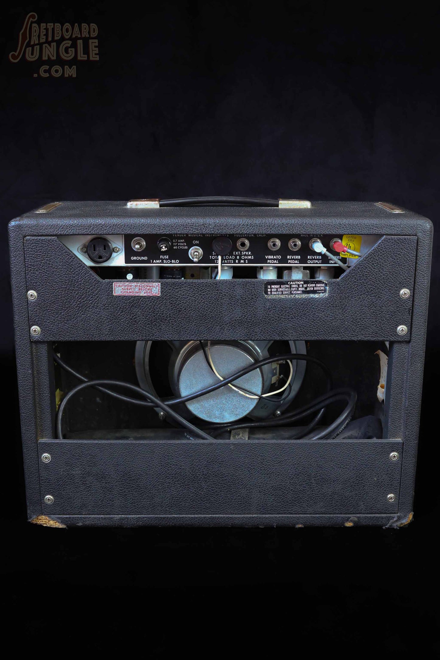 Fender Princeton Reverb Amp - Black Tolex - 1977 - USA