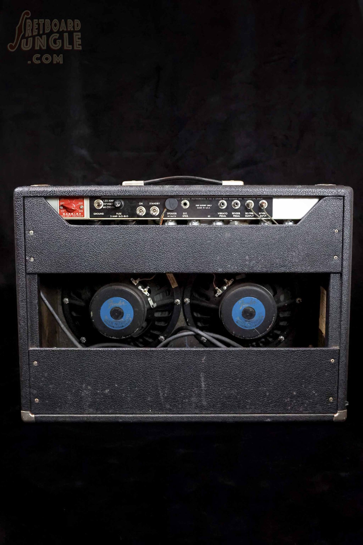 Vintage Fender Vibrolux Reverb "Drip Edge" Amp - Black Tolex - 1968/69 - Made in USA