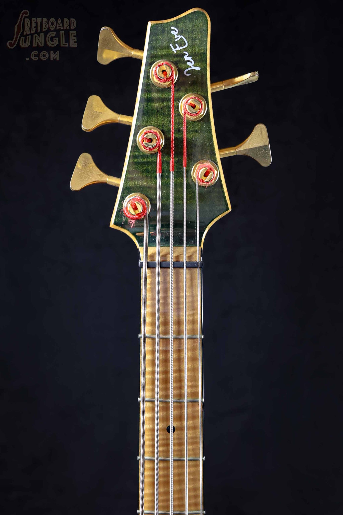 Andy Taylor Custom 5 String Bass - Green - 2021 - Aus