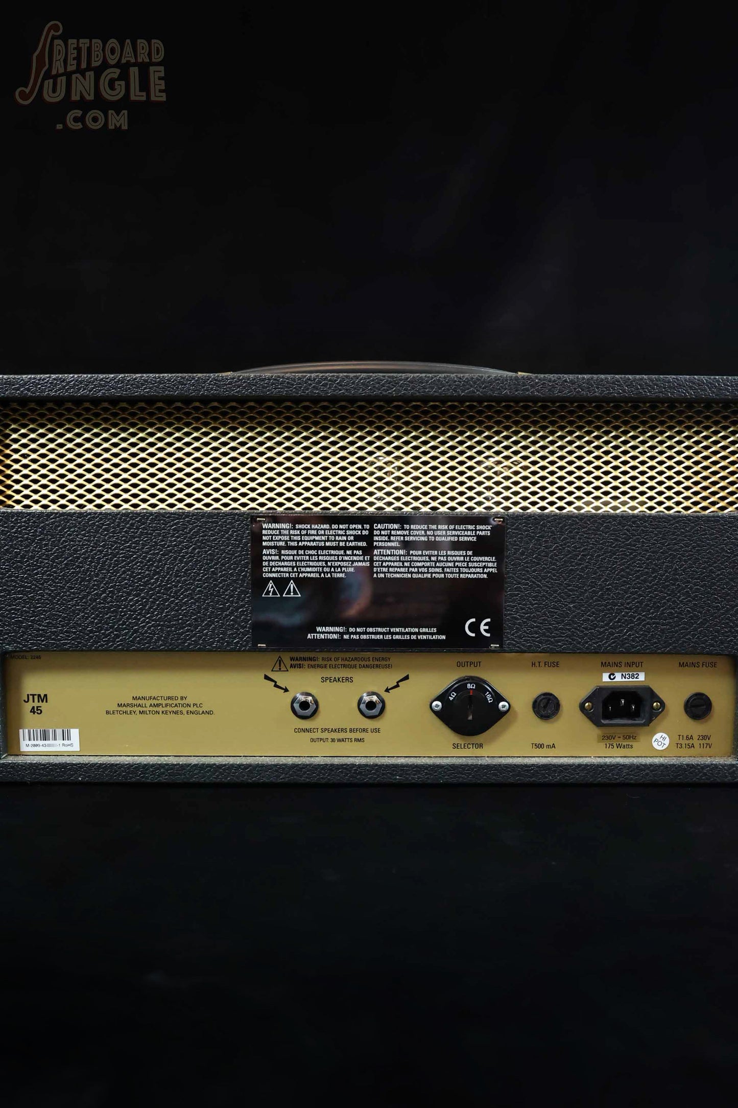 Marshall JTM - 45 “Skunkworks” Mod - Black Tolex - 2009 - UK