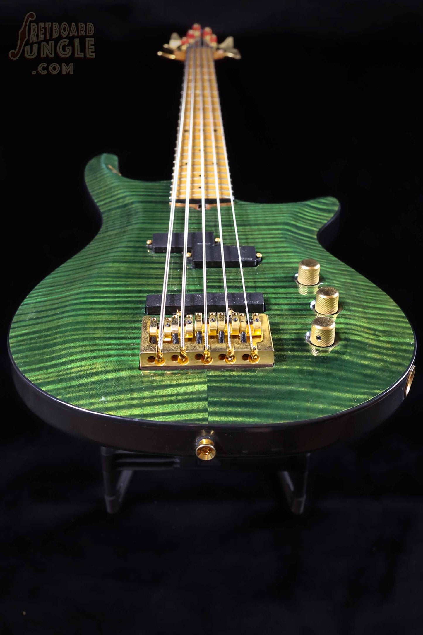 Andy Taylor Custom 5 String Bass - Green - 2021 - Aus