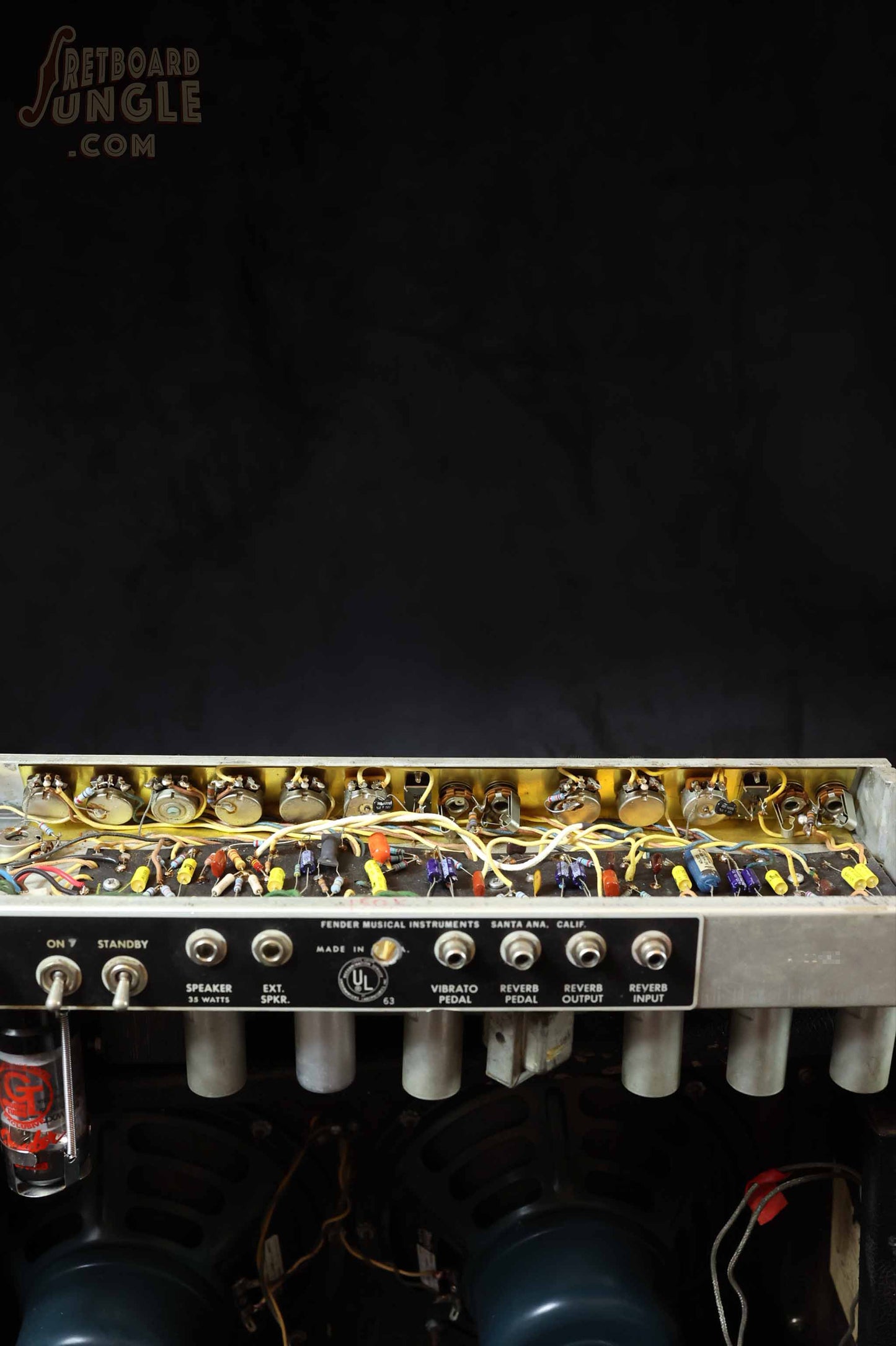 Vintage Fender Vibrolux Reverb Amp - Black - 1968 - USA