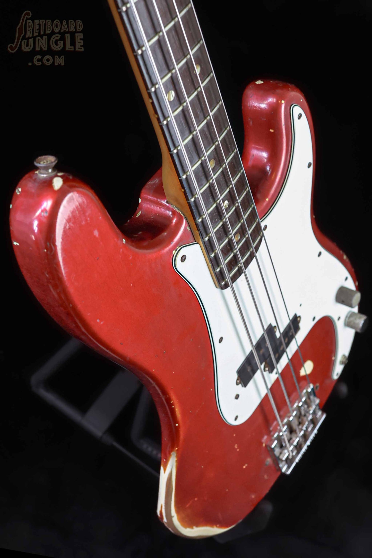 Vintage Fender Precision Bass - Candy Apple Red - 1966 - USA