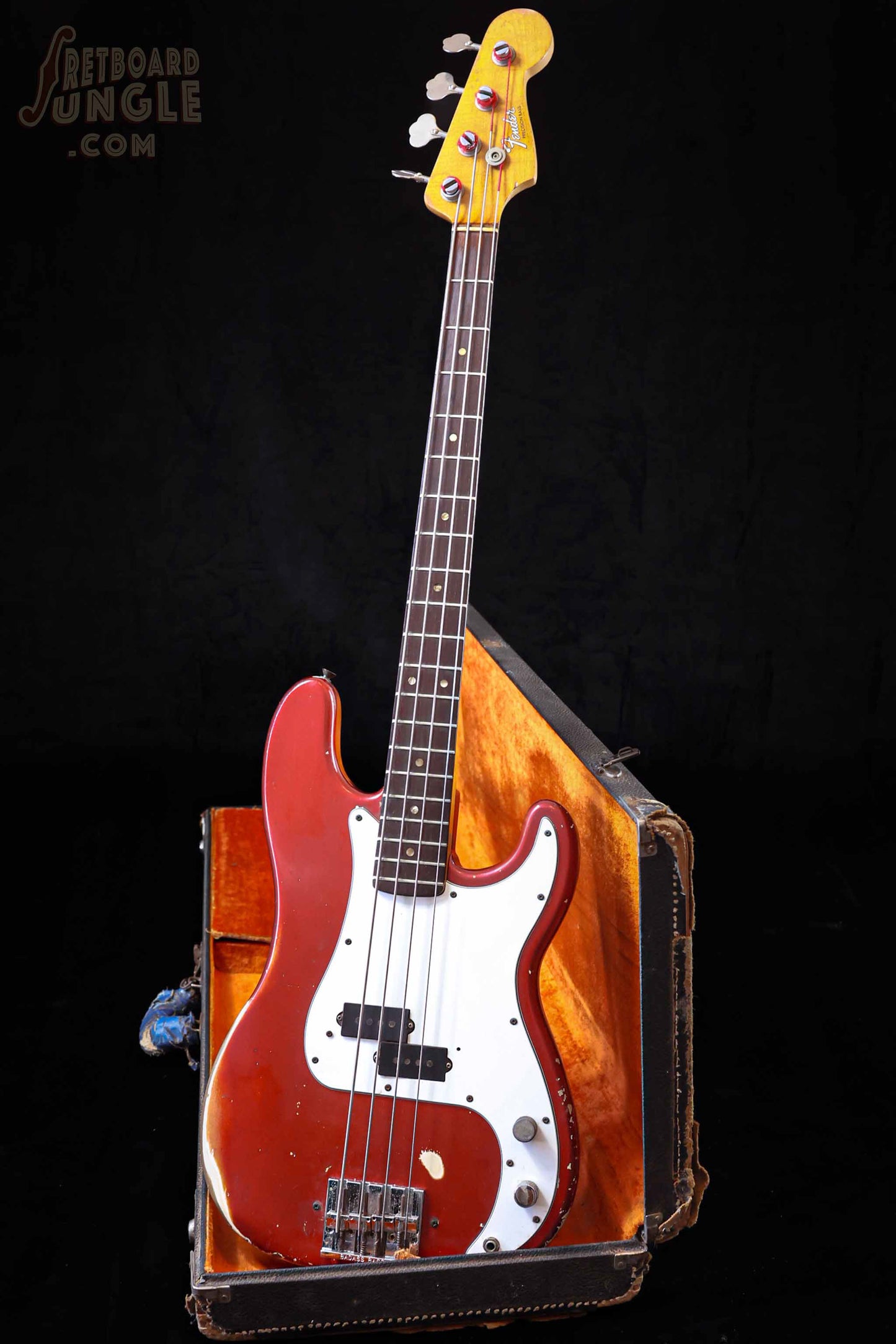 Vintage Fender Precision Bass - Candy Apple Red - 1966 - USA