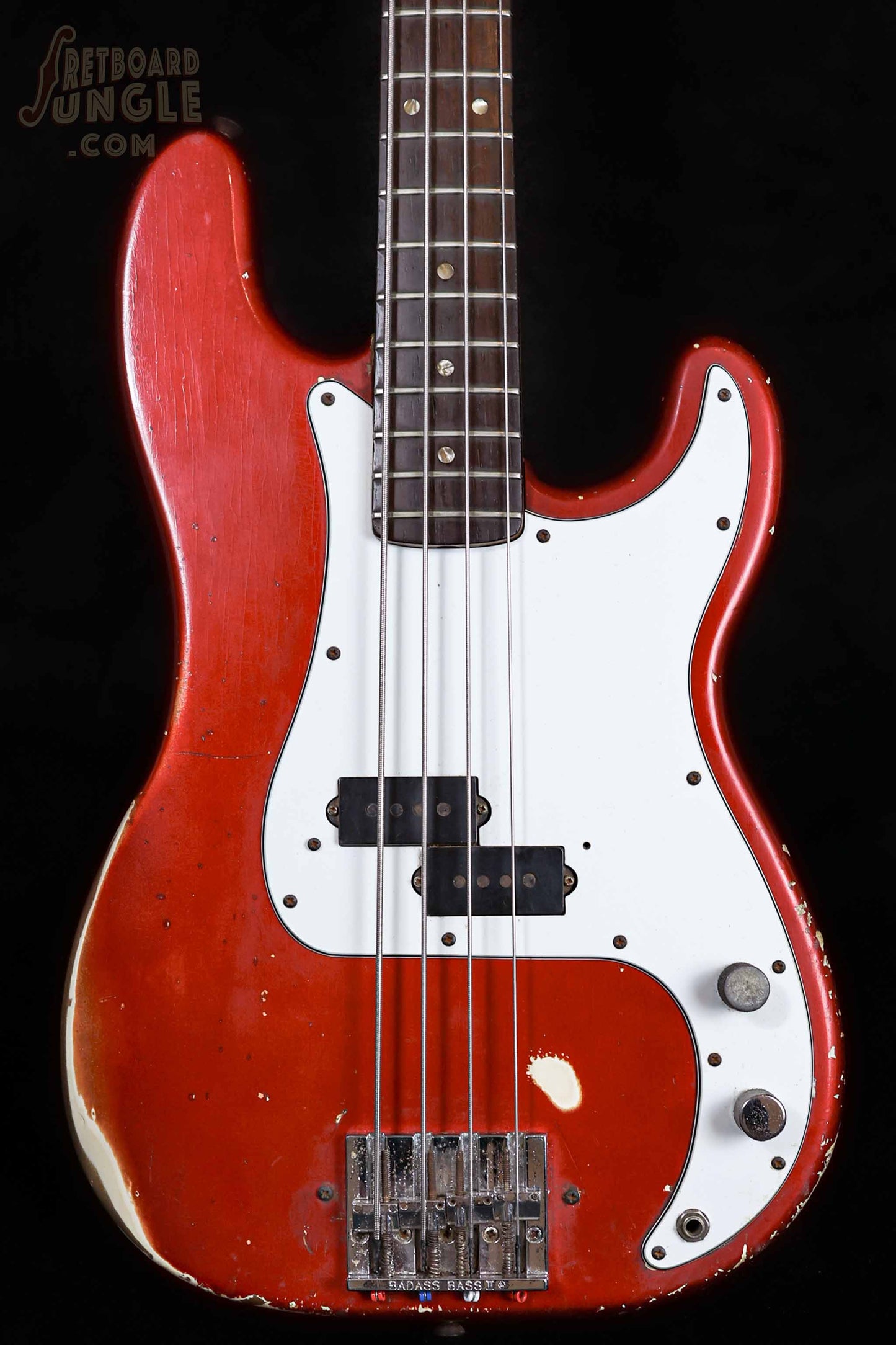 Vintage Fender Precision Bass - Candy Apple Red - 1966 - USA