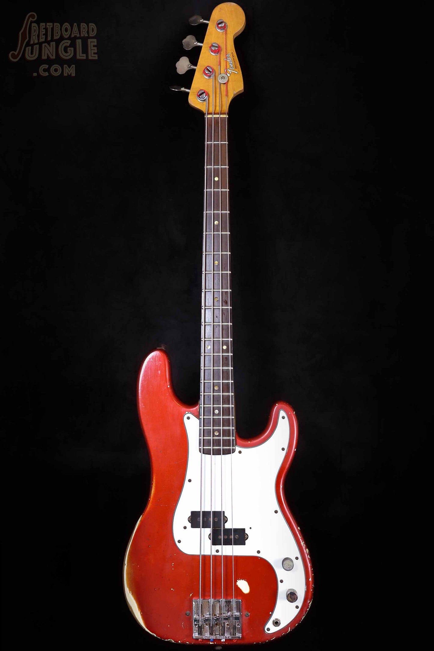 Vintage Fender Precision Bass - Candy Apple Red - 1966 - USA