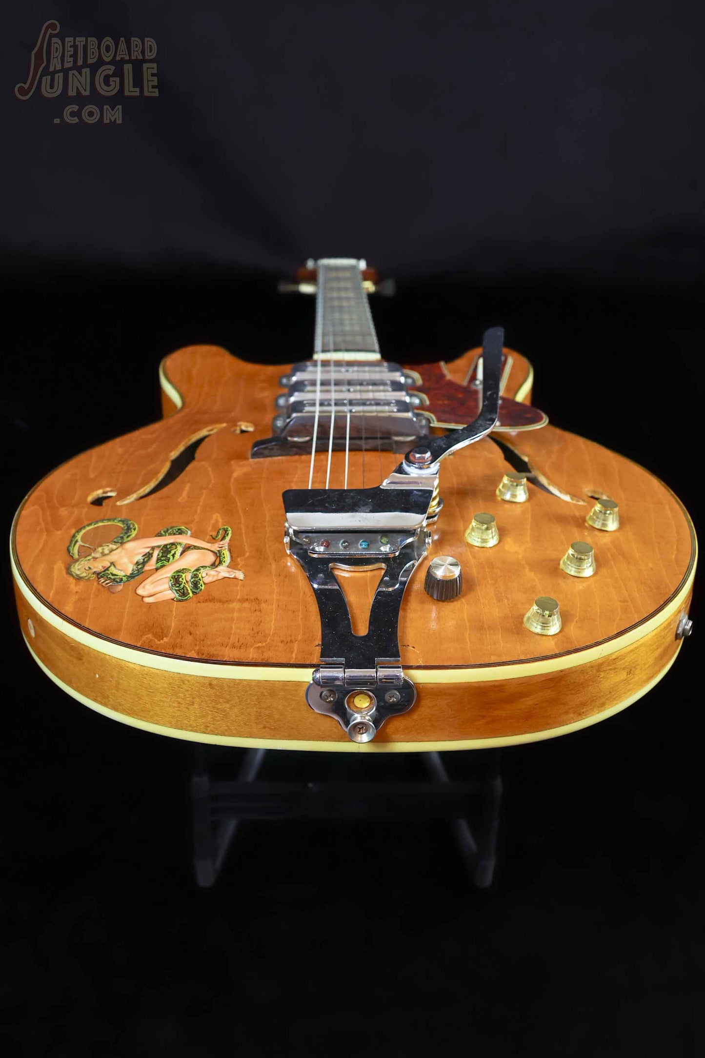 Harmony H-75 Hollow Body Guitar - Natural - 1962