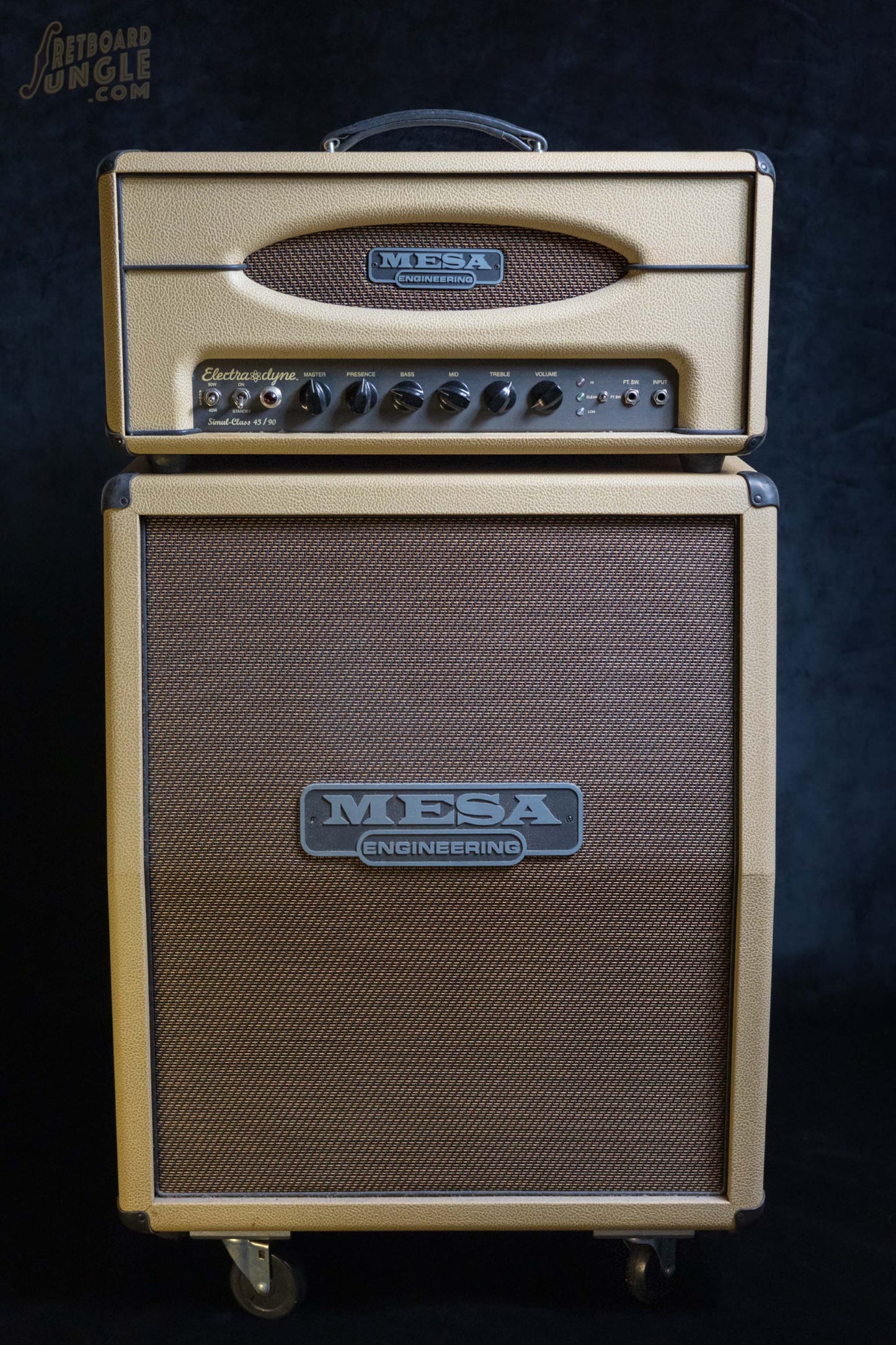 Mesa Boogie Electra Dyne Head and 2 x 12 2FB Cabinet | Tan Bronco Tolex | 2009