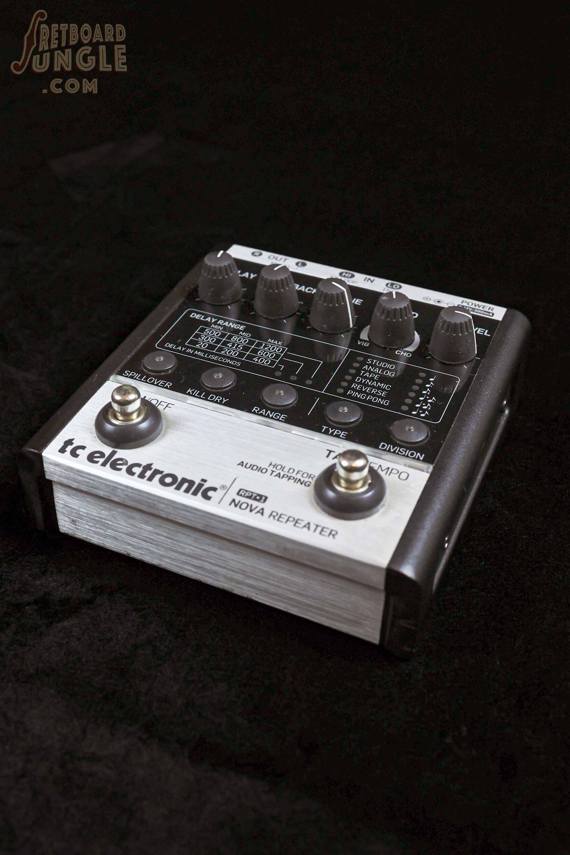 delay pedal tc electronics TC Electronic RPT-1 Nova Repeater Delay Pedal - Black/Raw