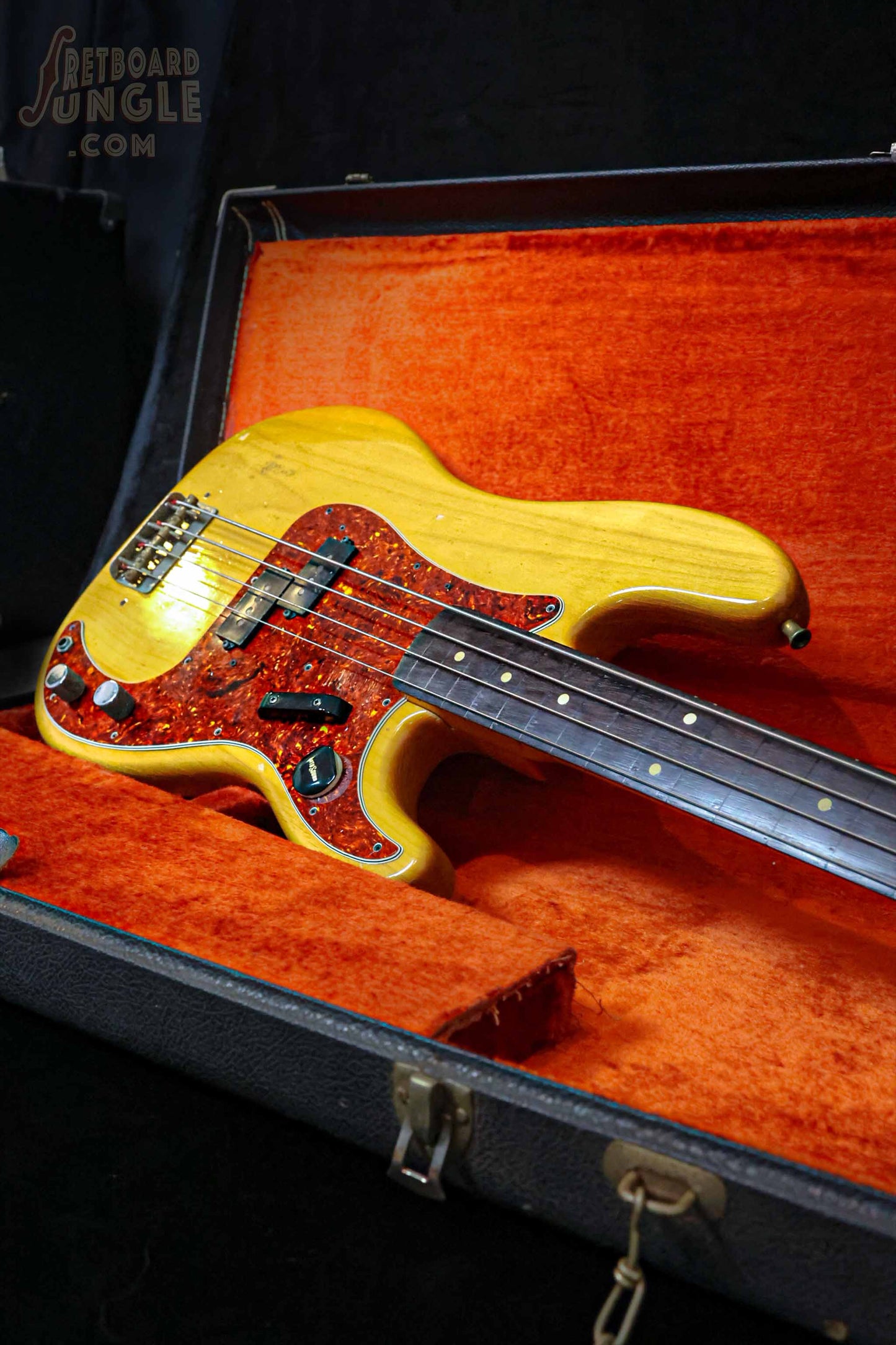 Vintage Fender Precision Bass - Fretless - Natural Refin - 1962 - USA