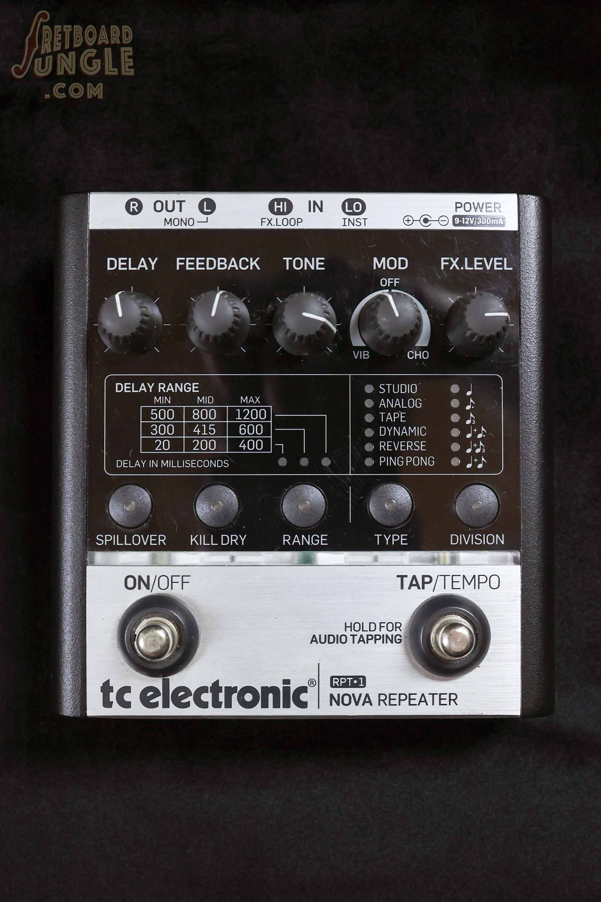 TC Electronic RPT-1 Nova Repeater Delay Pedal - Black/Raw 2010s – Fretboard  Jungle