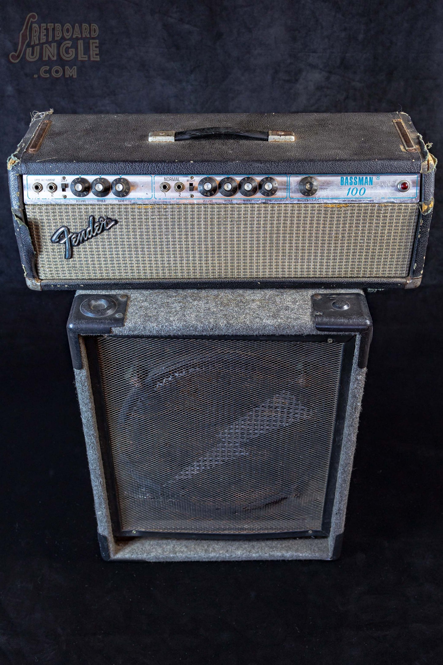 1975 Fender Bassman and EV Cab