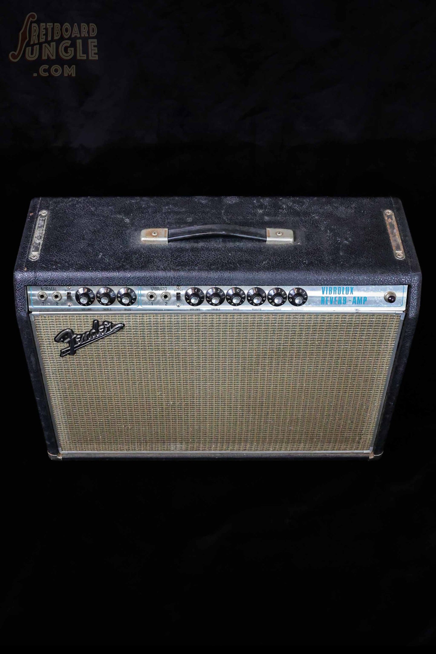 Vintage Fender Vibrolux Reverb "Drip Edge" Amp - Black Tolex - 1968/69 - Made in USA