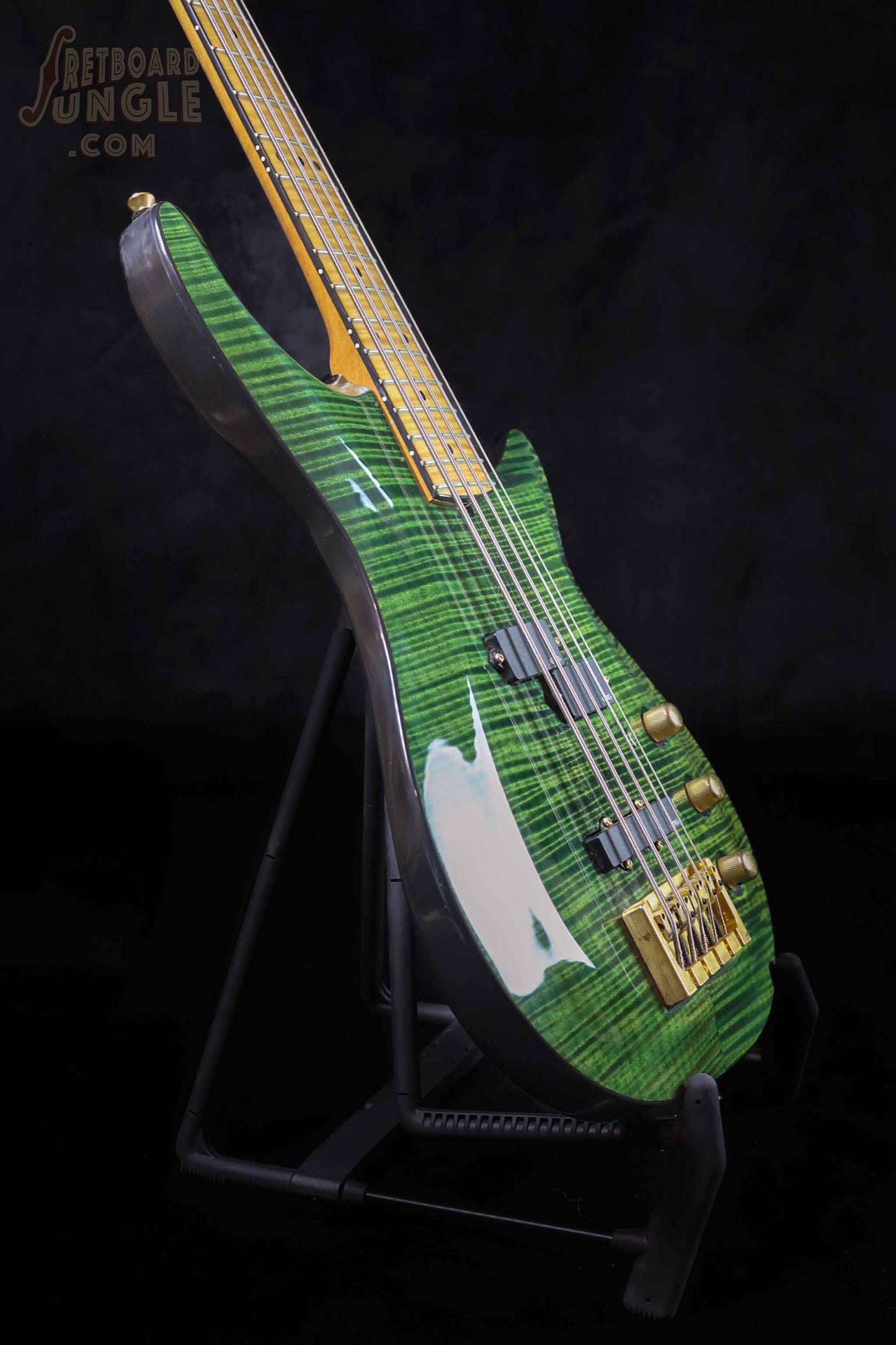 Andy Taylor Custom 5 String Bass - Green - 2021 - Aus