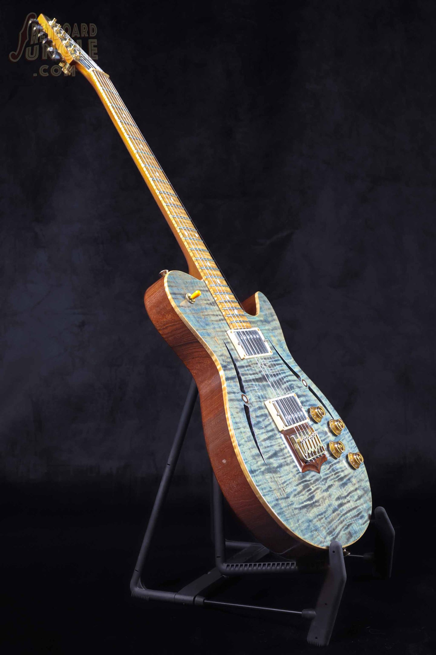Andy Taylor Custom Double Humbucker Semi Hollow Guitar - Teal - 2022 - Aus