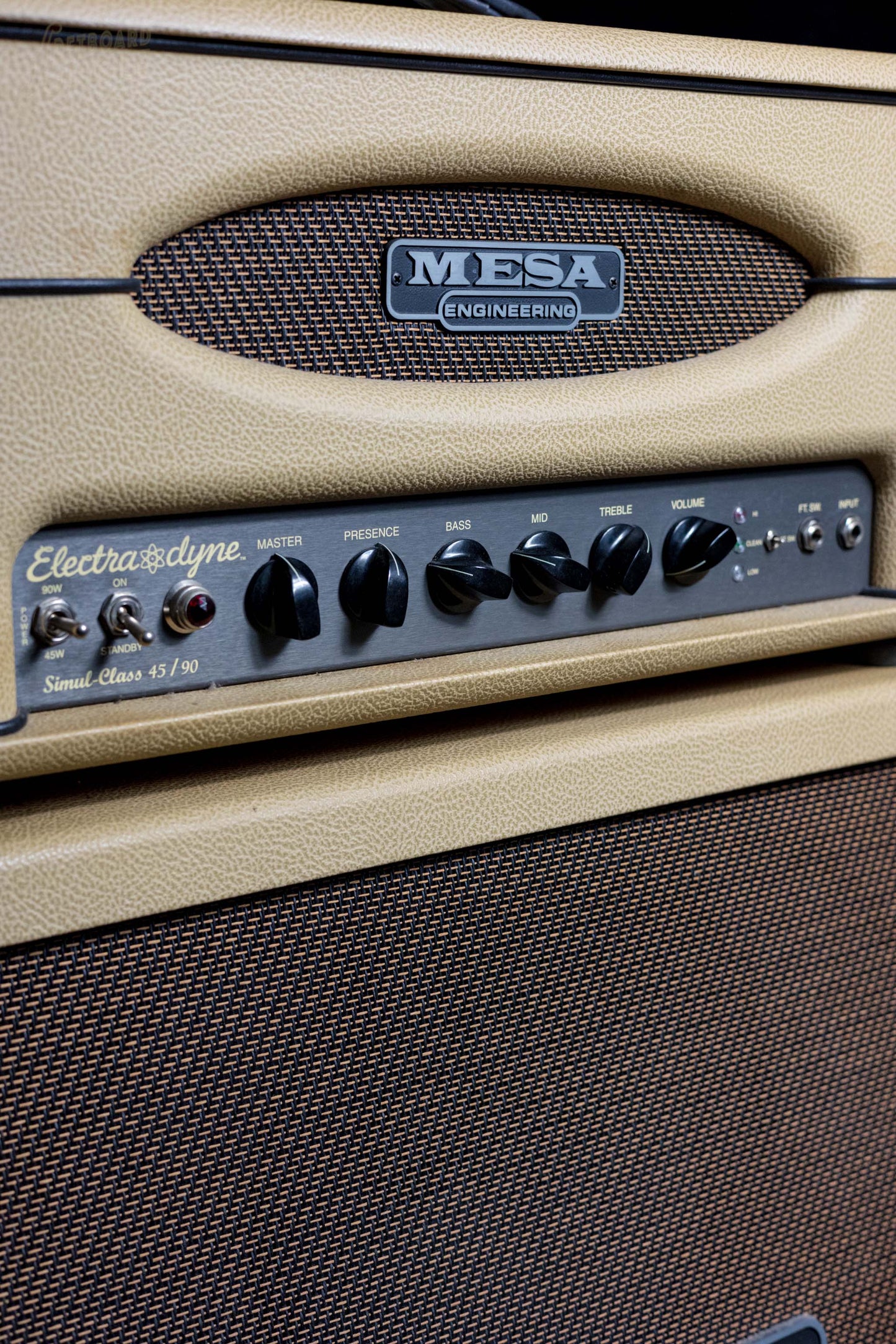 Mesa Boogie Electra Dyne Head and 2 x 12 2FB Cabinet | Tan Bronco Tolex | 2009