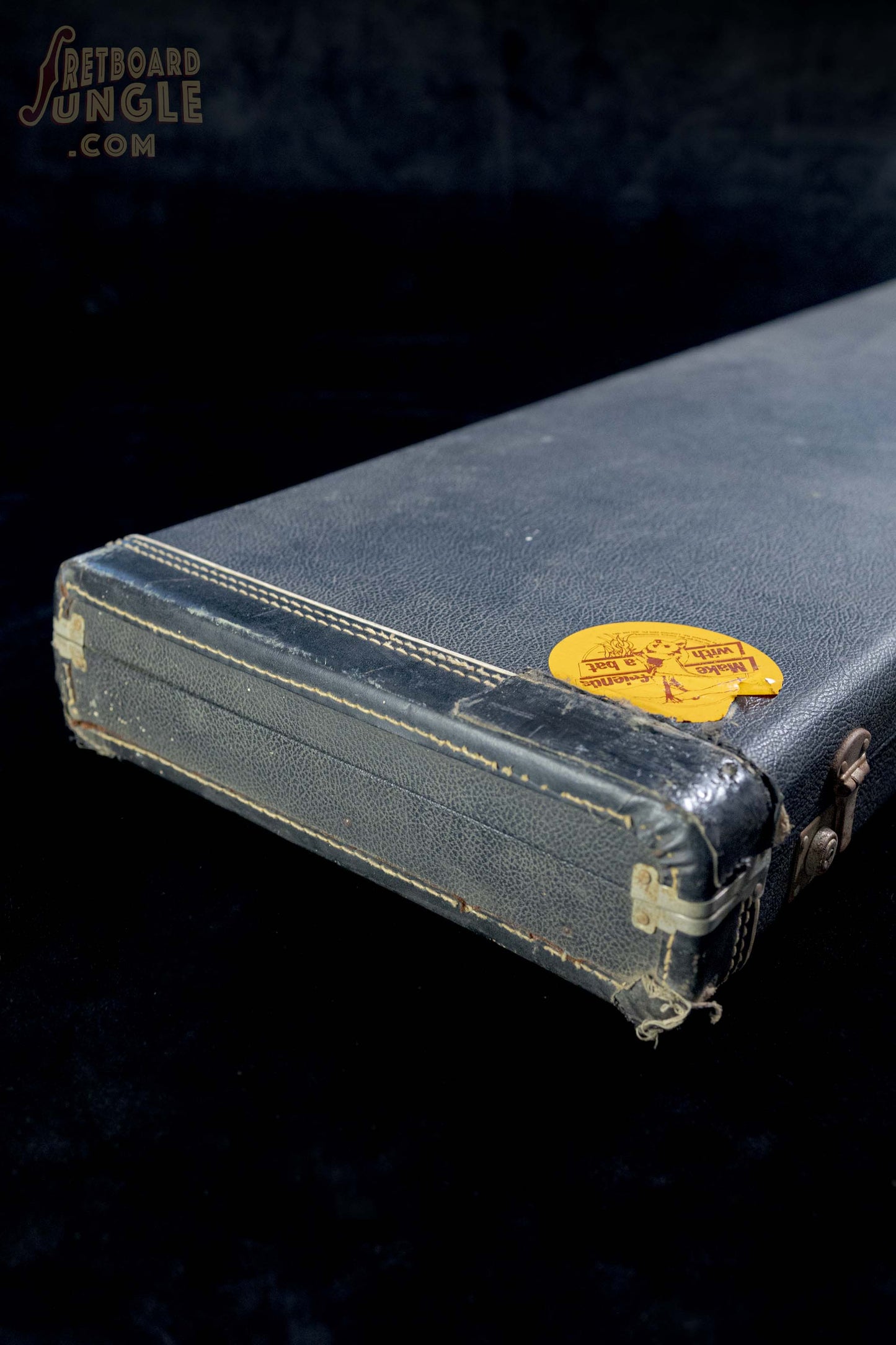 Fender "No Logo" Pre CBS Bass Case | Black Tolex | USA | 1962-1964