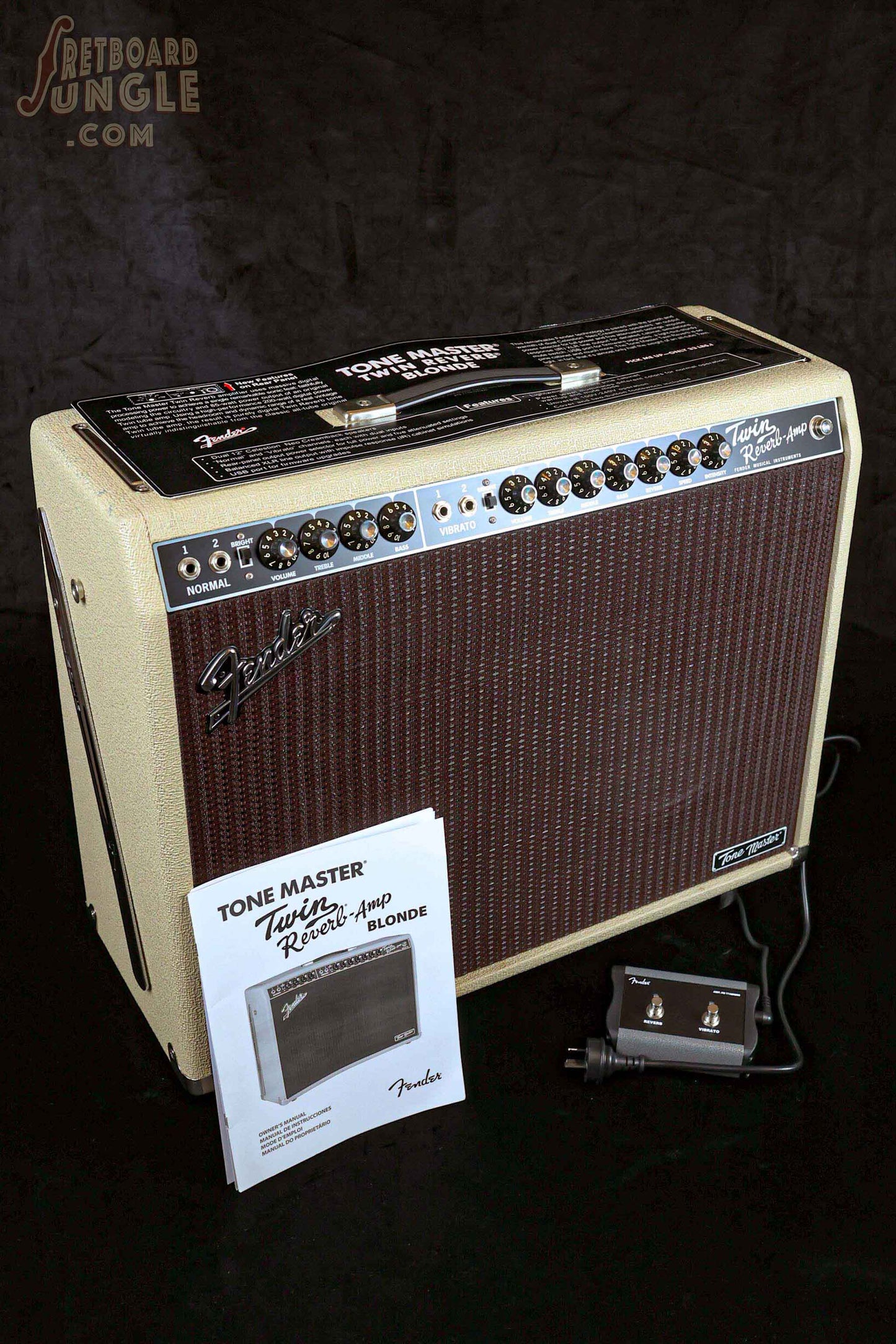 Fender Twin Reverb Tone Master 2 X 12 Guitar Amp - Blonde - 2021