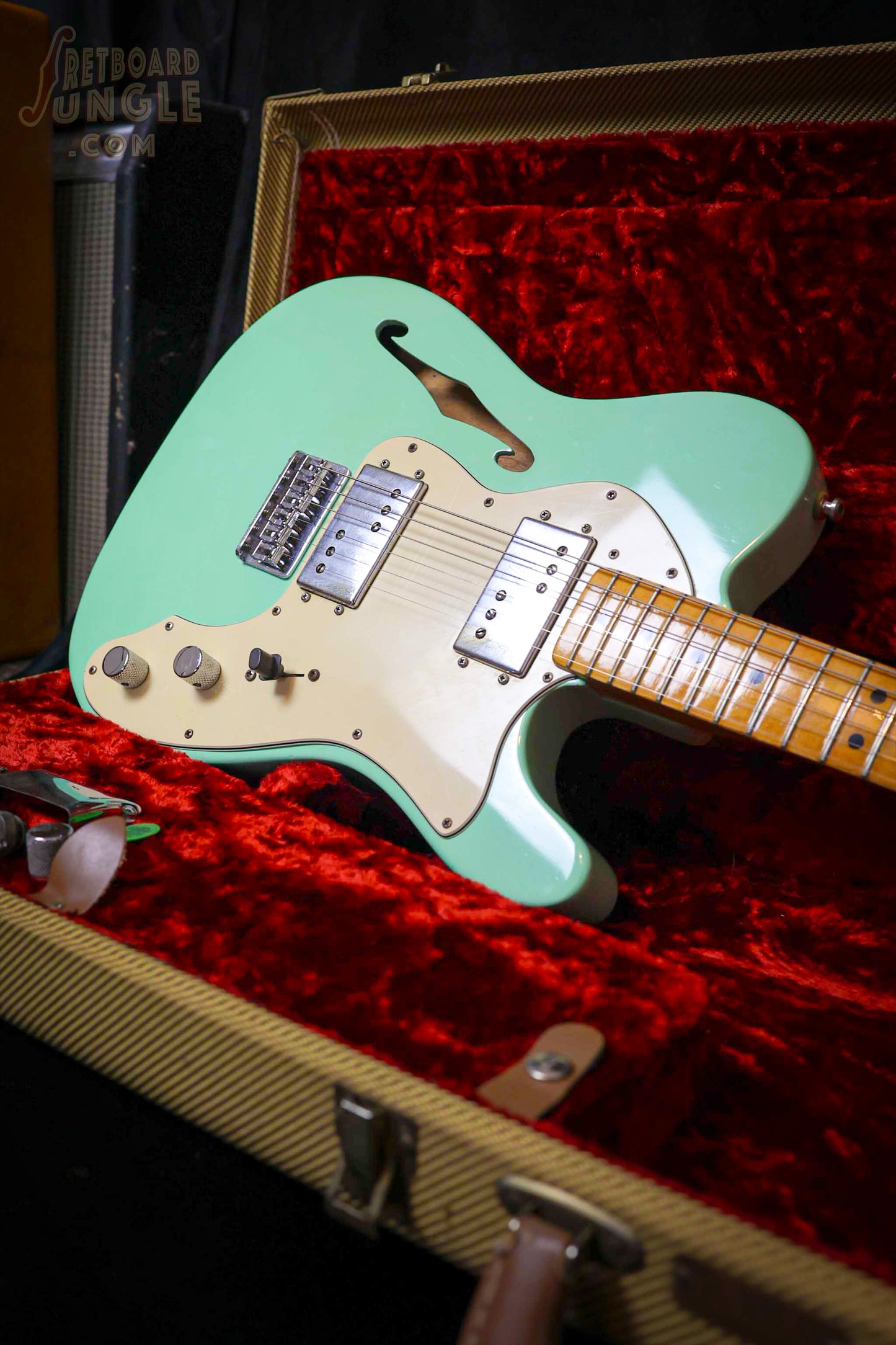 Vintage Fender Telecaster Thinline - Seafoam Green - 1975 - USA